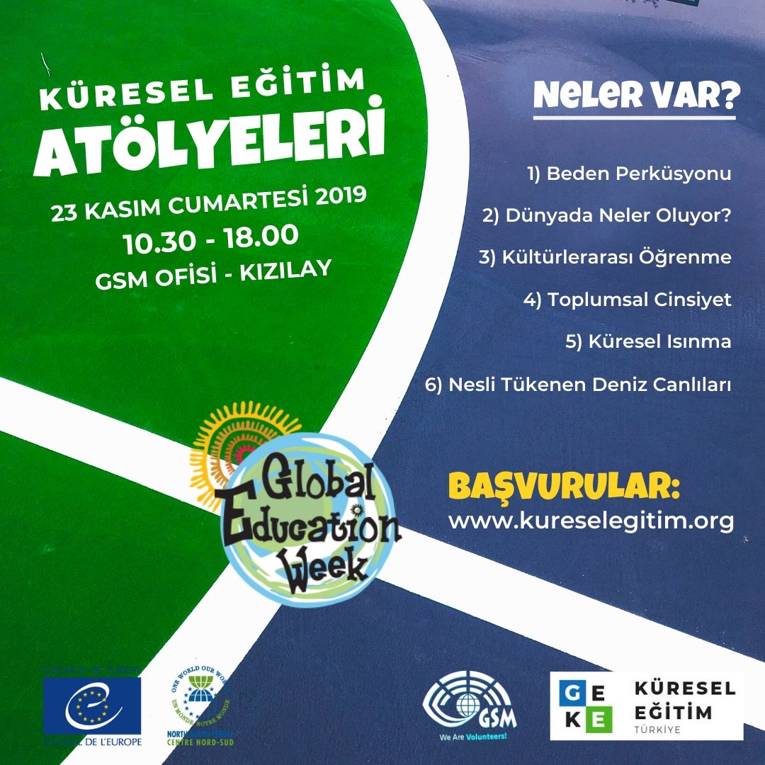 Küresel Eğitim Haftası'nda Atölyelerimize Davetlisiniz!
